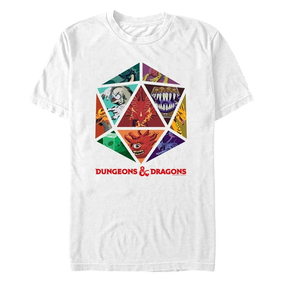 Men's Dungeons & Dragons Creatures Dice Graphic T-Shirt
