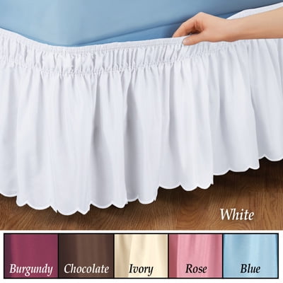 Elastic Bed Skirt Dust Ruffle Easy Fit any size King CA-K Queen Full Twin 