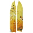 thumbnail image 2 of Wrapables® Floral Bird Print Polyester and Silk Oblong Scarf, Sunglow, 2 of 4