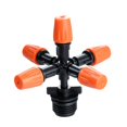 thumbnail image 3 of 5-Head Cross Micro Sprinkler Garden Irrigation Mist Fog Nozzle Spray Watering Head Atomizer, 3 of 6