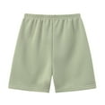 thumbnail image 4 of Gubotare Toddler Athletic Shorts Toddler Baby Boys Summer Knee Length Solid Cotton Candy Sport Shorts Kids Harem Pants (Green,Size 7-8 Years), 4 of 4