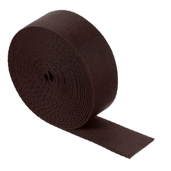 Uxcell 5 Yards Nylon Webbing Strap, 1 3/8-inch Flat Webbing Straps for Bag DIY, Dark Coffee