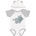 thumbnail image 3 of Inktastic Cute Smiling Baby Hippo Boys or Girls Baby Bodysuit, 3 of 5