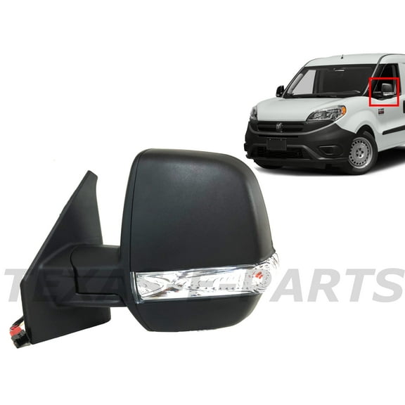 2015-2022 Compatible With Ram Promaster City Front Door Side Rear View Mirror Heated Signal Left Driver Side Manual Fold