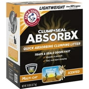 Arm & Hammer 18 lb Clump & Seal AbsorbX Lightweight Quick Absorbing Scented Multi-Cat Clumping Cat Litter
