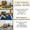thumbnail image 3 of ECR4Kids ELR-FA1163-44EC 7.5 x 12 ft. Rectangle Two-Tone Area Rug, Blue, 3 of 5