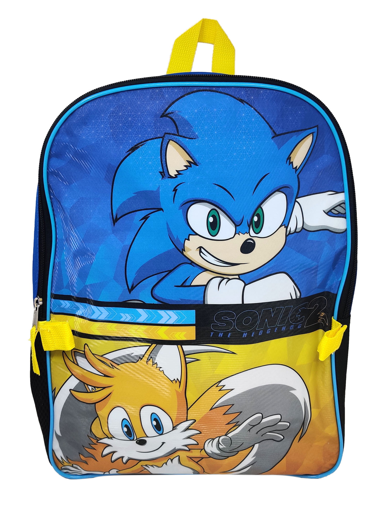 Sonic the Hedgehog School 16 Backpack Bookbag with Insulated Lunch Box Set  (7028)