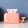 thumbnail image 3 of Necvior Large Capacity Silicone Tissue Box Cover Whale Shaped Napkin Dispenser Elegant Tissue Holder with Detachable Bottom, 3 of 15
