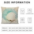 thumbnail image 5 of WERPE  Vintage Ocean Throw Pillow Covers Beach Starfish Sea&nbsp;Turtle&nbsp;Seahorse Scallop Shell Summer Nautical Coastal World&nbsp;Map Decor Pillow Cases Pillowcases (VO-Ocean), 5 of 5