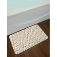 thumbnail image 2 of Cartoon Bath Mat, Mushrooms Scattered on a Plain Background Design, Plush Bathroom Decor Mat with Non Slip Backing, 29.5" X 17.5", Redwood Burnt Sienna, by Ambesonne, 2 of 2