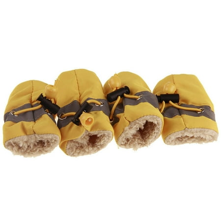 

Dog Shoes Anti-Slip Pet Shoes Cover Puppy Rain Snow Boots Shoes Learn To Walk Non Slip Dog Shoes For Small Dogs Pet Shoes Cover Yellow 6 Thickness