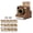 A1-BROWN, variant on Reusable Coffee Art Stencil Maker, 3D Printed Manual Powder Art Camera with 15 Pattern Cards Latte Foam Decorating Tool for Cappuccino, Hot Cocoa, Desserts, Unique Kitchen Gift