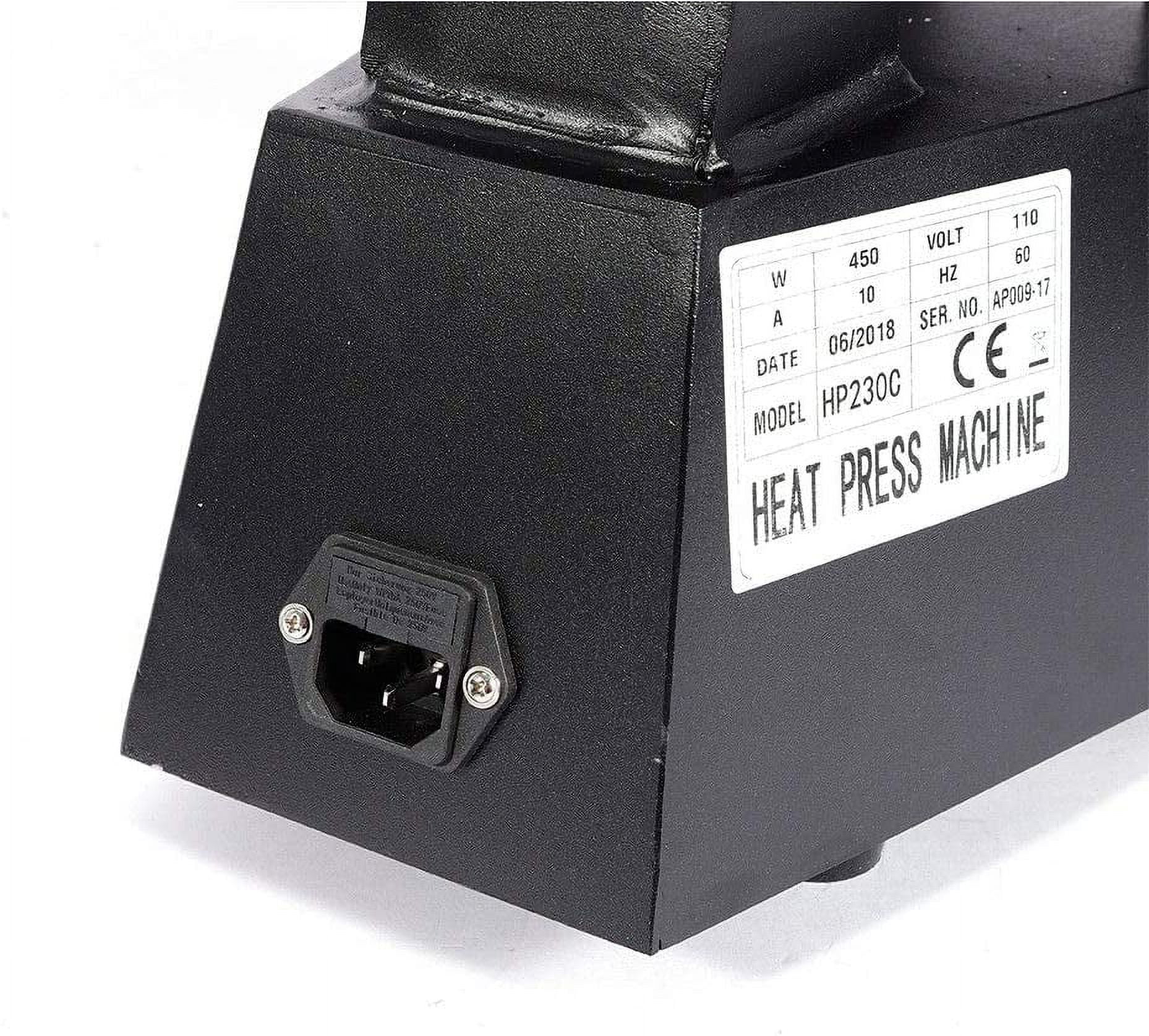 Anqidi 4.7"x4.7" Heat Press Machine 600W Digital Clothing Logo Printing Label T-shirt Clamshell Sublimation Transfer 0-250℃