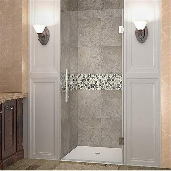 AstonGlobal SDR995-CH-23-10 Cascadia 23 x 72 in. Completely Frameless Hinged Shower Door in Chrome