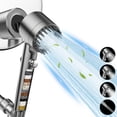 thumbnail image 1 of Feelso Cabezal de Regadera Filtrado con Teléfono de Mano, Cabezal de Regadera de Alta Presión con 3 Modos de Rociado y Filtro de 18 Etapas, Ablandador de Agua para Agua Dura, 1 of 7