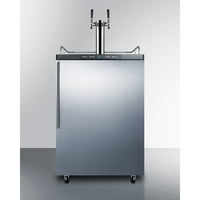 Summit Appliance 5.6 cu. ft. Summit Dual Tap Beer Dispenser by Summit