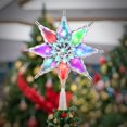 thumbnail image 2 of YUNLIGHTS Christmas Tree Topper Star Fashion Xmas Tree Topper Star Battery Powered Charming Christmas Treetop Star Colorful RGB Xmas Treetop Ornament (US Plug), 2 of 6