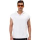 thumbnail image 2 of Lars Amadeus Camisetas sin mangas para hombre con capucha Gym Athletic Muscle Tee Shirts Sudadera con capucha sin mangas Blanco brillante M, 2 of 5