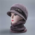 thumbnail image 4 of LEKODE Hat Scarf Set for Women Warm Sets for Women Neck Cover for Women Mens Workout Gloves Women Gloves Safety Gloves for Men Womens Winter Hat Dark Blue One Size, 4 of 5