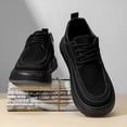 thumbnail image 2 of Men's & Unisex Slip-On Low-Top Sneakers -  Dresses, Business Casual - Easy Wear Upper & Rubber Sole, Soft-Soled Cushioned , Minimalist Solid Color Casual Shoes for Fall, Versatile for Jeans,, 2 of 5