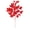 Red, variant on Vickerman 31" Red Artificial Gardenia Glitter Spray, 2 per bag.