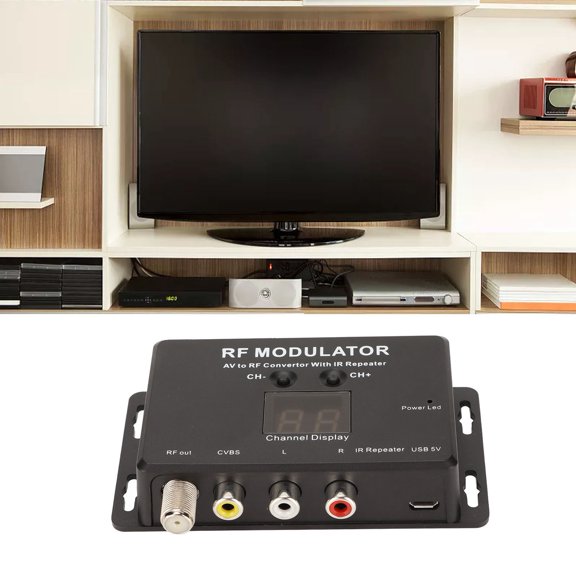 Convertidor AV A RF, Puerto USB Estable Profesional PAL NTSC PCB Diseño De Circuito Modulador RF Para DVD Para DVR