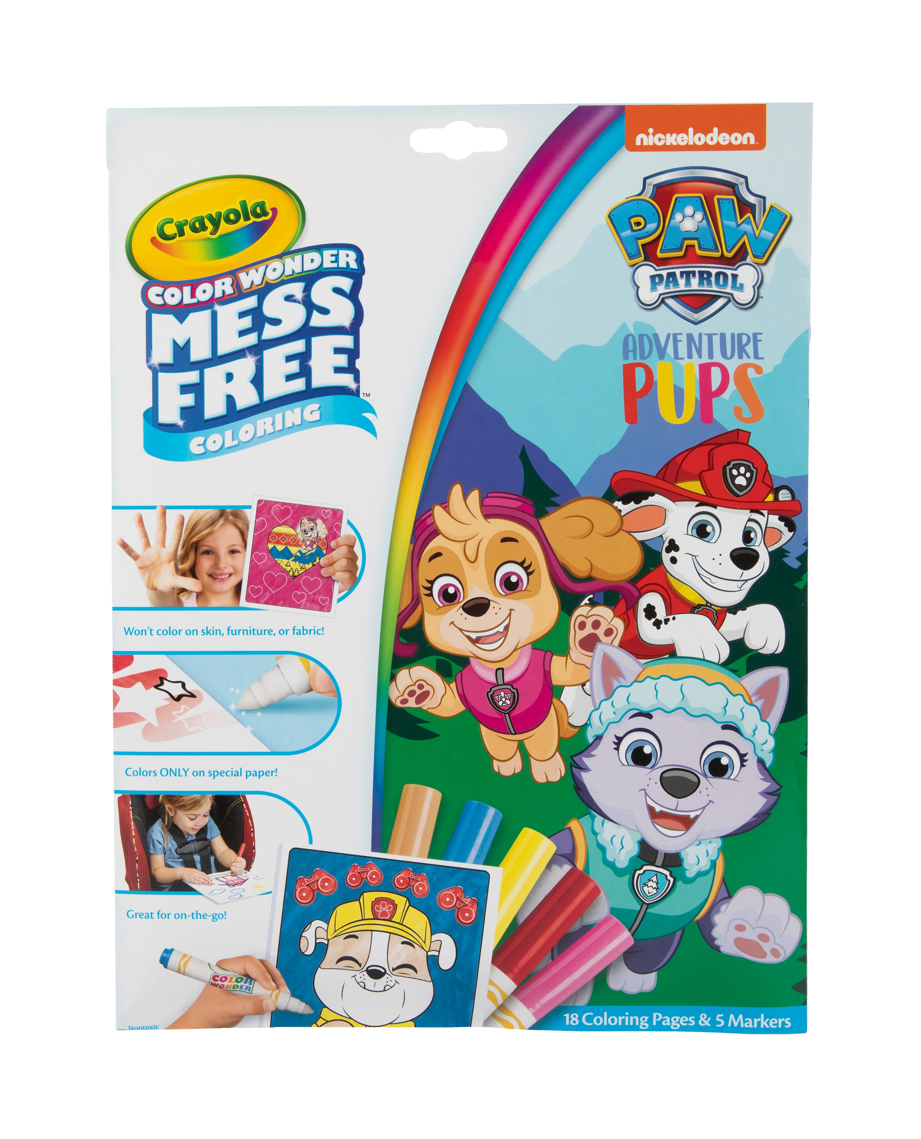 Crayola Color Wonder Paw Patrol, Mess Free Coloring Pages & Markers, Gift, Beginner Unisex Child ...