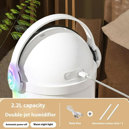 

Electronics Home Decor Black and Friday Deals Clearance 2.2L Large Capacity Humidifier Household Small Silent Bedroom USB Pregnant and Baby Office
