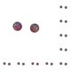thumbnail image 1 of Qarigey Pendientes de aliento para bebé, gotas para los oídos redondas, accesorio de joyería exquisito, adornos elegantes, pendientes de acero Tipo31 10piezas Qarigey CBP265402, 1 of 5
