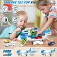 thumbnail image 5 of Airplane Toys, Toddler Toys for 2+ Year Old Boys, Transport Airplane with 6 Race Cars, 6 Carrier Cars, 2 Airplanes, 1 Helicopter, 1 Map, Boy Toys Planes for Kids, Best Gifts for 3 4 5+ Years Old Boys, 5 of 9