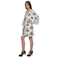 thumbnail image 4 of Moomaya Printed Cotton Wrap Lightweight Kimono Short Bathrobes For Women, 4 of 6