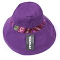 thumbnail image 4 of Women Wide Brim Sun Hats Metal Wired Edge Summer UV Protection Beach Fishing Hat for Hiking Garden Travel Chin Strap, 4 of 5