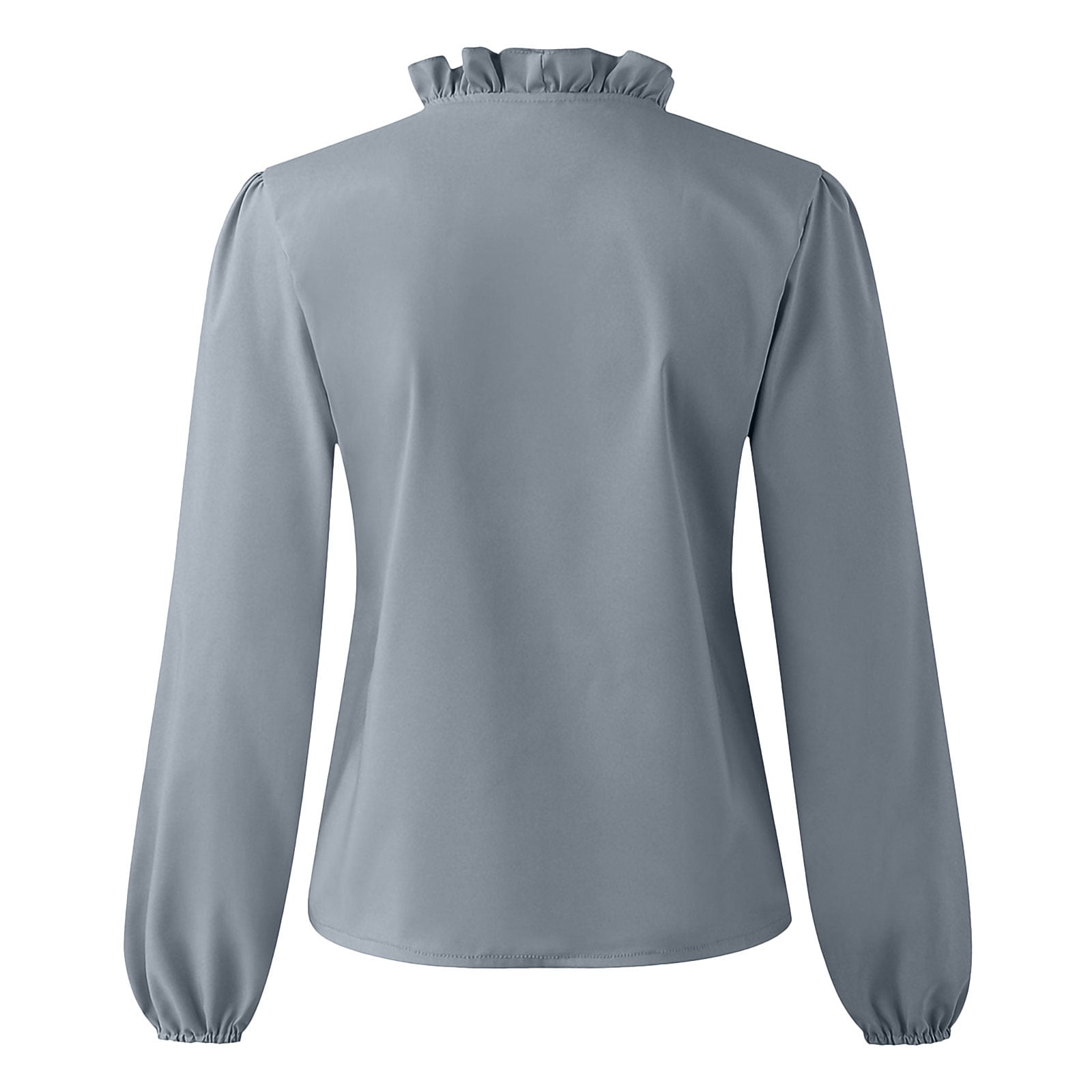 ruffle collar blouse plus size