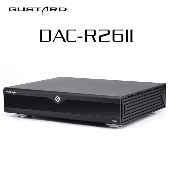 Gustard R26 II dac, r2r Streaming Decoder preamp,Fully balanced digital-Analogue converter,suitable for home audio,Silver,Black
