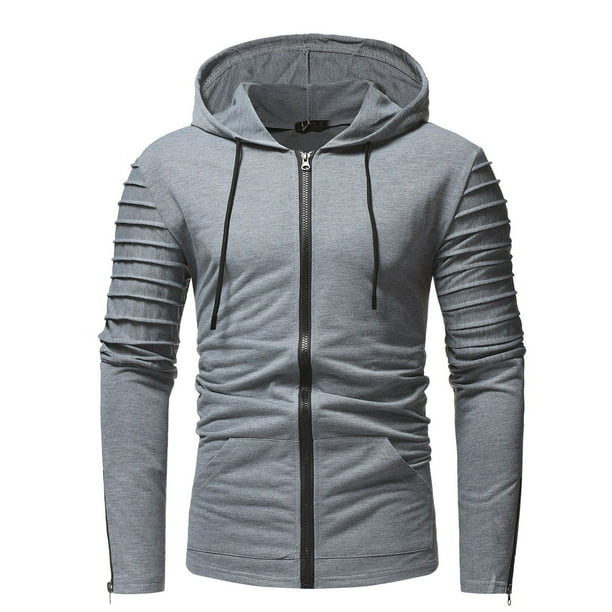 YYDGH Mens Zip Up Hoodie Lightweight Hoodie Full Zip Running Jacket