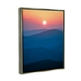 thumbnail image 4 of Stupell Industries Sunset Over Mountains Landscape Photography Gray Floater Framed Canvas Art Print Wall Art, 17 x 21, 4 of 10