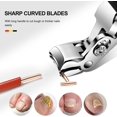 thumbnail image 3 of Long Handle Professional Fingernail & Toenail Clipper for Seniors Non-Slip Opening Stainless Steel Toenail Clippers with Catcher for Thick Nails Ergonomic Curve Angled Head Toe Nail Clipper, 3 of 5