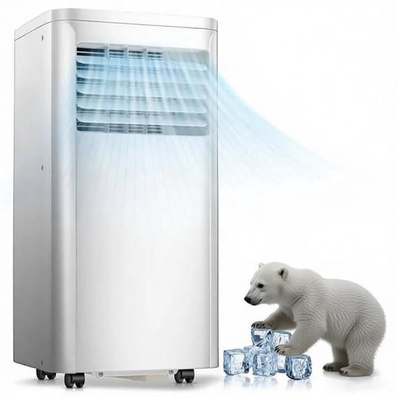 Havato Portable Air Conditioners 8,000 Btu, Quiet Portable Cooling AC Up to 350 Sq.Ft. , 3-1 AC Unit with Remote 24H Timer ,White