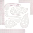 thumbnail image 4 of HLONK Sewing Ruler Set Inch and Metric Clear Curve Straight Shape Marking Ruler Kit Precise Sewing Measuring Ruler, 4 of 10
