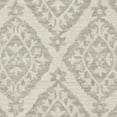 thumbnail image 5 of SAFAVIEH Micro-Loop Linton Damask Trellis Wool Area Rug, Light Grey, 5' x 5' Round, 5 of 5