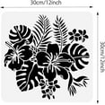 thumbnail image 2 of 1Pc Hibiscus Flower Drawing Reusable Stencils Painting Templates for DIY Crafts Scrapbook Wall Home Decor 12x12inch, 2 of 9