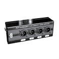 thumbnail image 4 of 4 Channel Network Signal Extender 4 XLR to Rj45 Extender, for Stage Sound Lighting and Recording Studio,1 x Female signal extender 1 x Male signal extender,Black, 4 of 8
