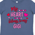 thumbnail image 3 of Inktastic My Heart Belongs to My Gigi Boys or Girls Toddler T-Shirt, 3 of 4