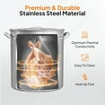 thumbnail image 2 of VINGLI 36QT Stainless Steel Seafood Boil Pot with Strainer Basket, Lid & Hook, Versatile Stock Pot for Crab, Lobster, Shrimp Boiling, Heavy-Duty Turkey Fryer Pot for Outdoor Cooking & Gatherings, 2 of 7