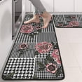 thumbnail image 2 of Kitchen Rugs Sets Of 2,Pioneer Flower Floral Print Pattern Anti Fatigue Kitchen Mat Rugs Non Slip Washable,Decorative Kitchen Floor Mats for Kitchen,Sink,Laundry,17"x47"+17"x47", 2 of 5