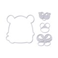 thumbnail image 2 of Cuadros Decorativos 4 Uds. De troqueles de corte de oso DIY, plantilla de grabado para álbum de fotos de Scrapbooking Tmvgtek embutido en tela, 2 of 3