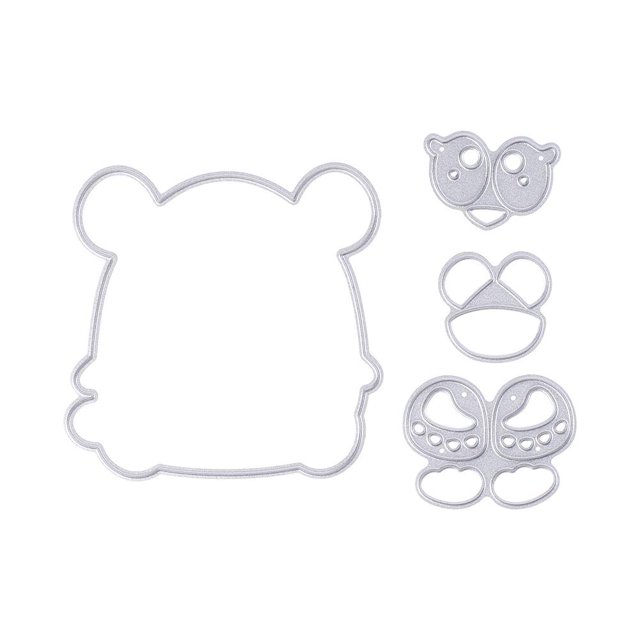 Cuadros Decorativos 4 Uds. De troqueles de corte de oso DIY, plantilla de grabado para álbum de fotos de Scrapbooking Ehuebsd Nuevos Originales