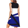 thumbnail image 4 of Ovzne Robes d'Été pour Femmes Robe pour Femme Imprimé avec Poches Chemises de Nuit Sans Manches Vêtements de Nuit Plissée devant Chemise de Nuit Col Rond Robe de Nuit Imprimée Liquidation, 4 of 5