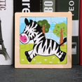 thumbnail image 1 of 11*11cm/4.33*4.33in 1pcs Wooden Jigsaw Puzzles, Children's Animal Puzzles Educational Early Education Cartoon Plane Jigsaw Puzzle Toys, For Children Kids, 1 of 5