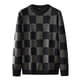 thumbnail image 4 of Suéter a cuadros estilo inglés para hombre, jersey holgado de manga larga, informal, para Navidad, otoño e invierno, 6XL, 8XL, 7XL, 2023, 4 of 5